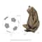 Glitzhome® 12" Resin Bronze Sitting Frog Statue